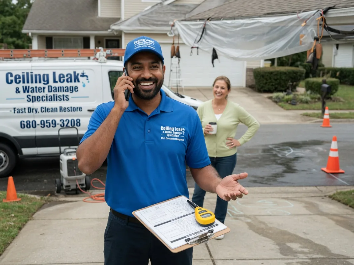 Ceiling Leak Cleanup Sunny Side, GA FAQs